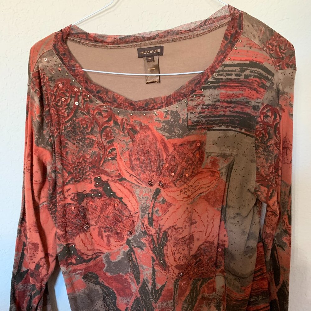 Multiples 3/4 sleeve top PL